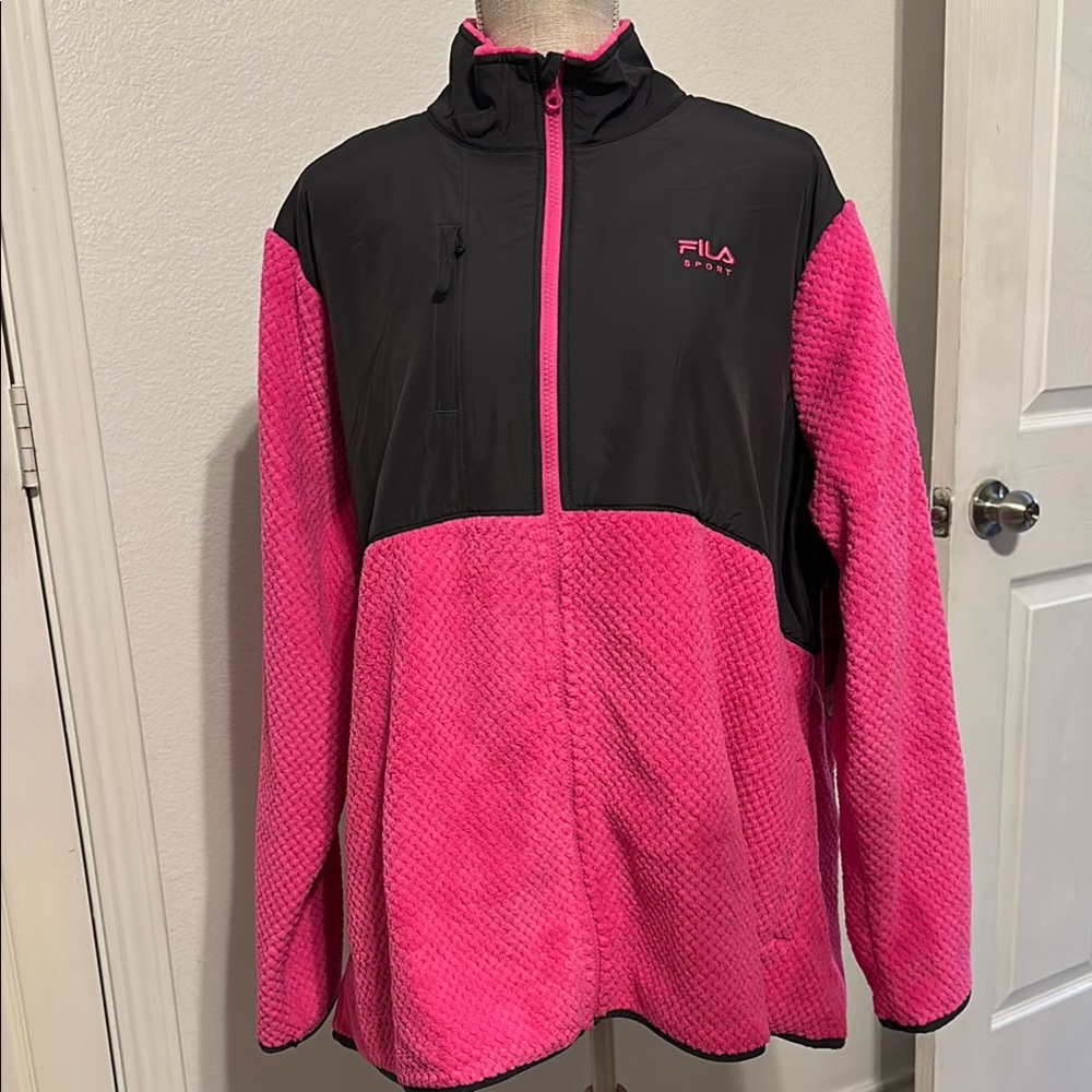 FILA Sport Pink and Black Jacket